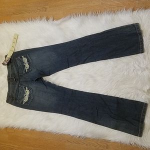 FRIED DENIM BOOTCUT BLUE JEANS